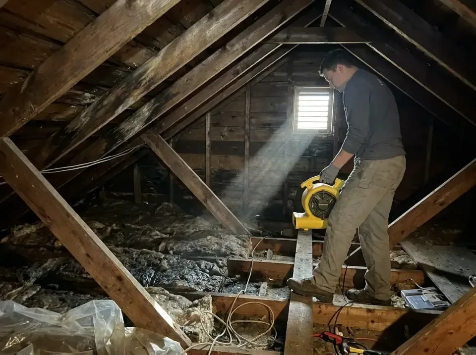 attic-water-damage-drying-proc-007 — frequently asked questions, Emergency Water Extraction & 24/7 Flood Response in Eveleth…